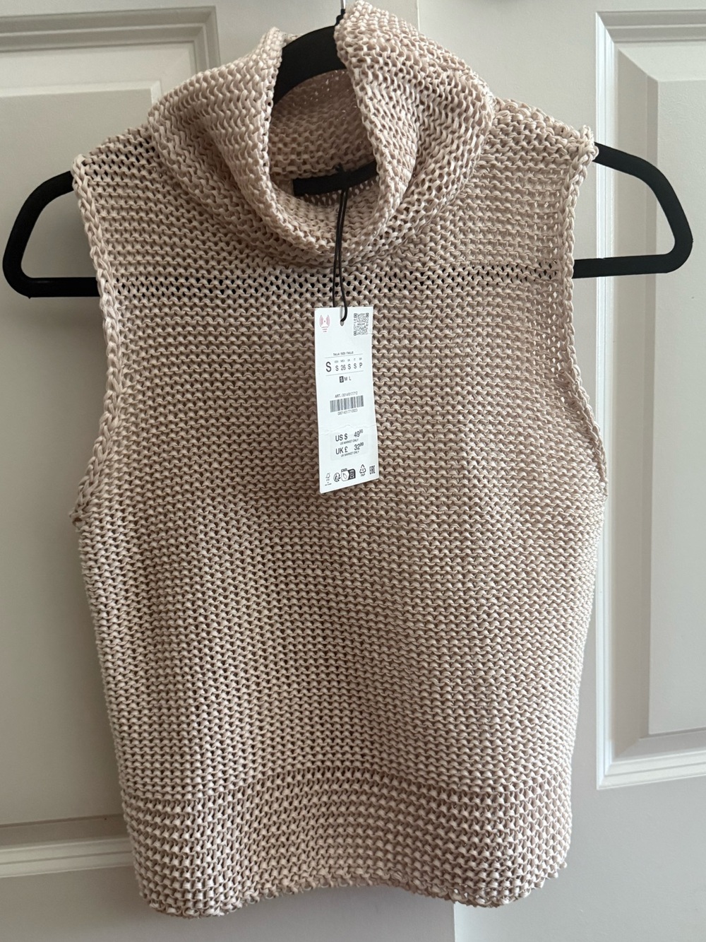 NWT Zara Chunky Knit Top - Picture 7 of 8